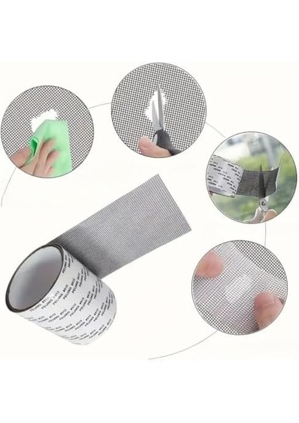 Yapışkanlı Pencere Tamir Yama, Böcek Önleyici Yaması 2 mt x 5 cm fiyatları