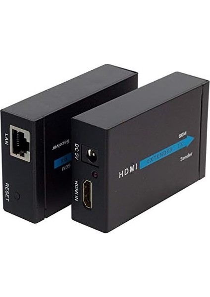 HDMI Görüntü Aktarma, HDMI To Cat5/cat6, 60 Metre, Adaptörlü, Extender,