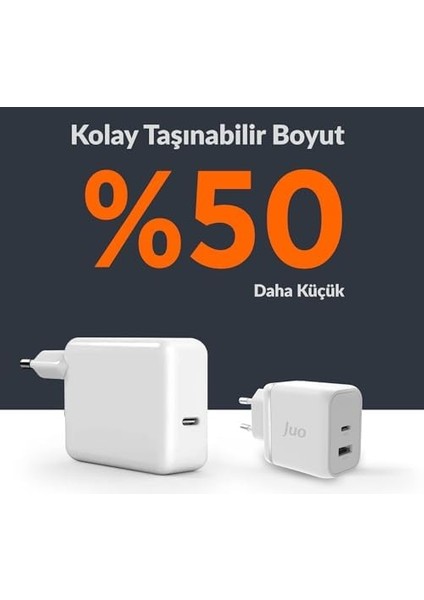 Juo 45W Gan Usb-C + Usb-A Şarj Aleti & iPad & & Pps Type-C Hızlı Şarj Cihazı fiyatları
