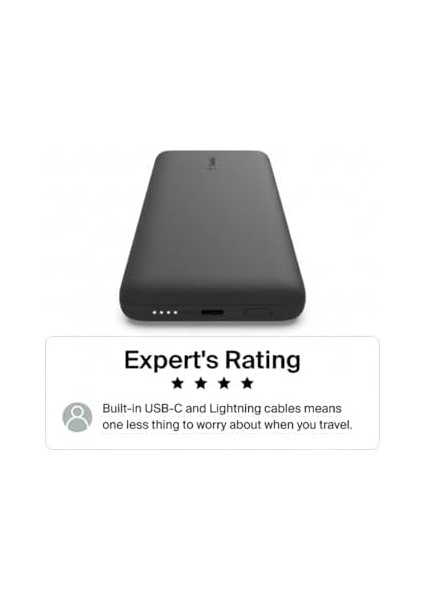 Boostcharge Plus 10000 Mah Kapasiteli Taşınabilir Powerbank, Mfı Sertifikalı 2 Adet Usb-C Kablo Bağlantı Noktası, 23W, Siyah modelleri