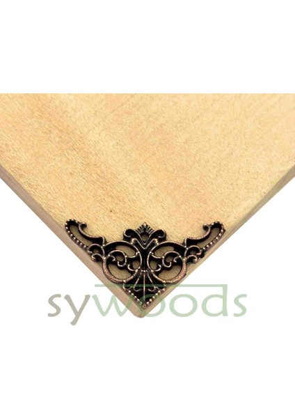 Köşe süsleme figür 4 adet bakır oksit süs kutu sandık kapak köşelik hobi maket diorama tasarım indirimleri