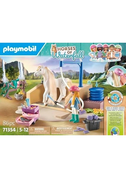 Of Waterfall 71354 Isabella & Lioness Yıkama Alanlı, Kapsamlı At Bakımı, Geniş Binicilik ve Birlikte Selfieler, 5 Yaşından Büyük Çocuklar Için Sürdürülebilir Oyuncak modelleri