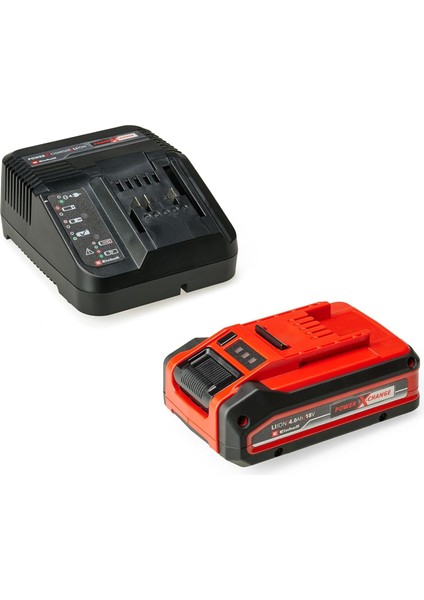 4 Ah Power X- Başlangıç Seti (1x 18V 4 Ah Akü, 1 x 3A Şarj Cihazı, 75 Dakika Şarj Süresi, Tüm Power X- Cihazları Için Uygundur)