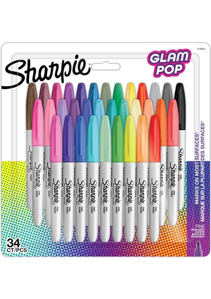 Glam Pop Permanent Markör 34LÜ Bls