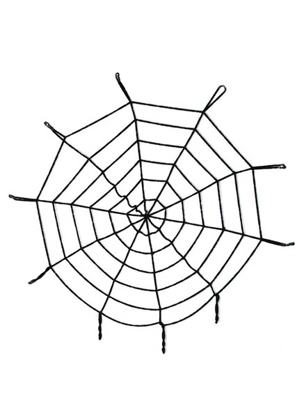 Halloween Cadılar Bayramı Örümcek Ağ Dekor Siyah
