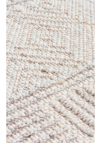 Cunda 02 Grey Beıge Yumuşak Dokulu Hav Toz Vermeyen Bukle Dokuma Salon, Mutfak, Koridor Halısı fırsatları