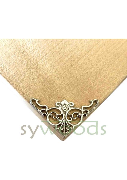 Köşe süsleme figür 4 adet nikel süs kutu sandık kapak köşelik hobi maket diorama tasarım indirimleri