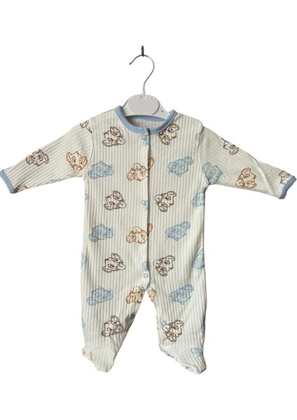 Aslan Desenli 3’lü Patikli Bebek Tulum Seti