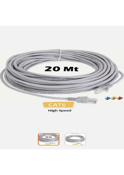 Ip Kamera Kablosu 20 mt Qktech