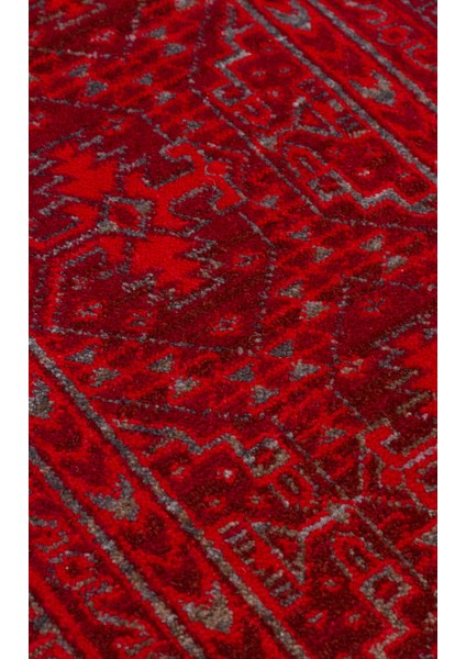 Caretta 17 Red Yumuşak Doku Vintage Eskitme Desenli Sıcak Renk Tonlarına Sahip Salon Halısı indirimleri