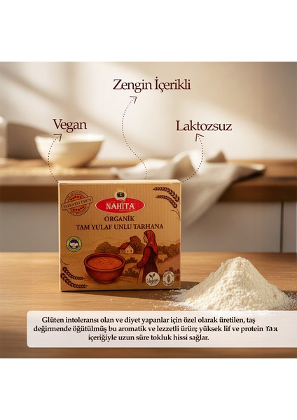 Organik Tam Yulaf Unlu Tarhana (500 Gr) – Vegan, Diyete Uygun, Glutensiz, Yüksek Proteinli & Yüksek Lifli fiyatları