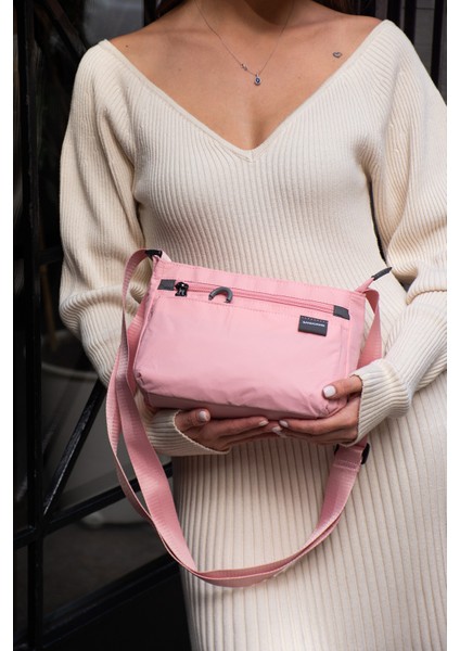 Sanmorris Glc Kadın 6020- 3 Bölmeli Paraşüt Kumaş Ayarlanabilir Çapraz Askılı Çanta Mavi modelleri