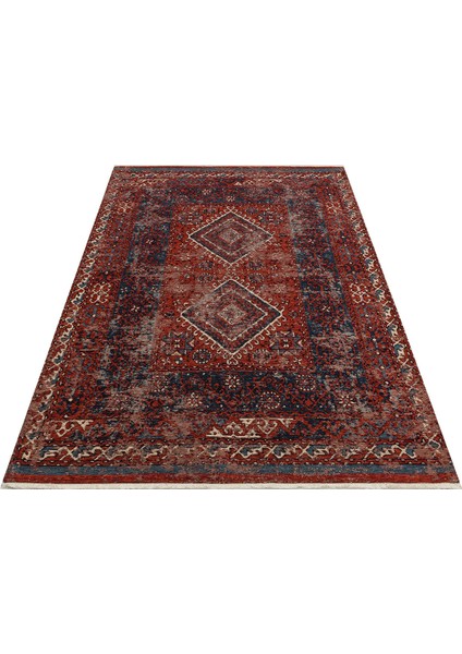 Avanos Kilim 02 Multy Anadolu'nun Antik Desenlerinden Esinlenilen Yıkanabilir Kaymaz Tabanlı Eskitme Kilim