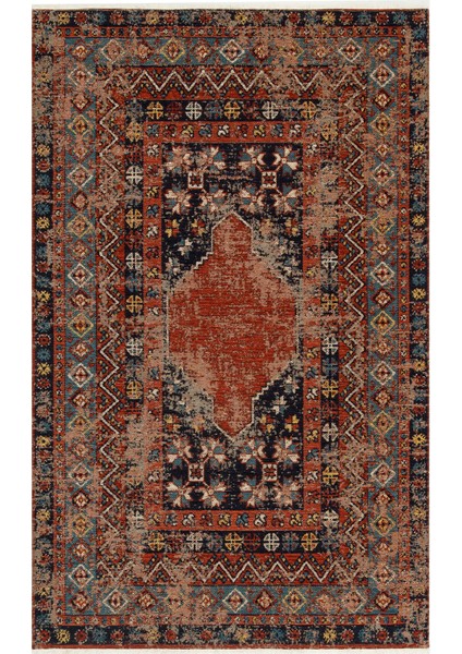 Avanos Kilim 04 Multy Anadolu'nun Antik Desenlerinden Esinlenilen Yıkanabilir Kaymaz Tabanlı Eskitme Kilim