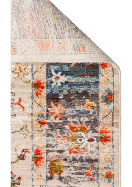 Caretta 19 Beıge Multy Yumuşak Doku Vintage Eskitme Desenli Sıcak Renk Tonlarına Sahip Salon Halısı fiyatları