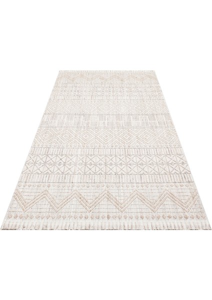 Cunda 02 Grey Beıge Yumuşak Dokulu Hav Toz Vermeyen Bukle Dokuma Salon, Mutfak, Koridor Halısı indirimleri