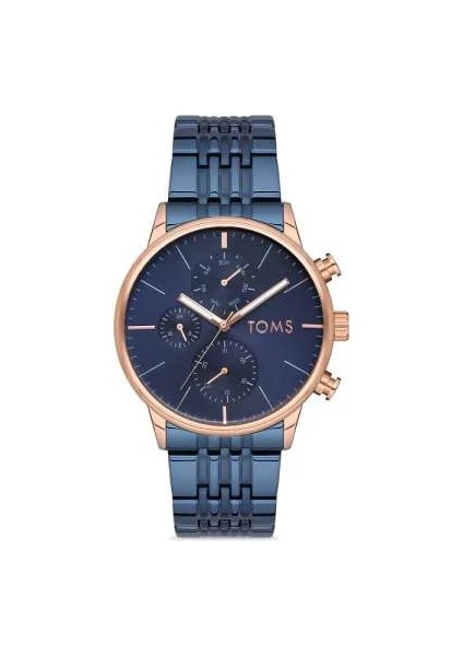 Toms Lacivert Renk Çelik Kordonlu Erkek Kol Saati TH-TM1911A-1018-T fiyatları