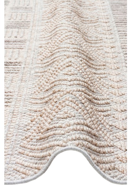 Cunda 02 Grey Beıge Yumuşak Dokulu Hav Toz Vermeyen Bukle Dokuma Salon, Mutfak, Koridor Halısı modelleri