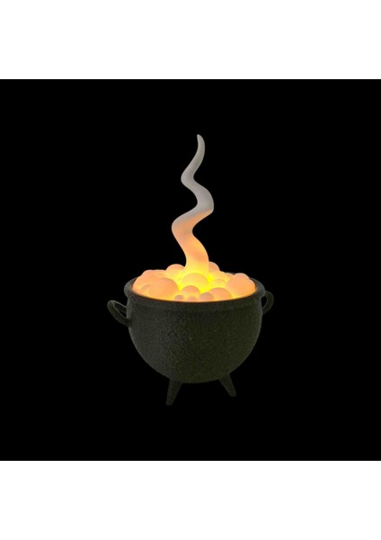 5’li LED Işıklı Hayalet ve Kazan Dekor Seti – 3D Baskı Masa Üstü Süs, Gece Lambası indirimleri