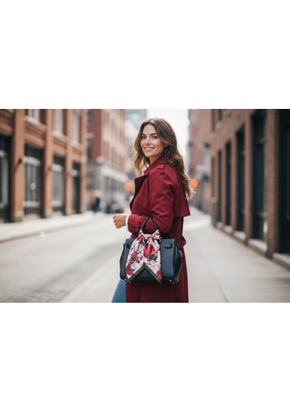 Nar Desenli Renkli Fular 50 x 50 fiyatları