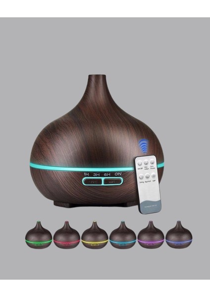 Bfs 550 ml Ultrasonik Uçucu Yağ Difüzörü 7 Renk LED Işıklı ve Zaman Ayarlı fiyatları