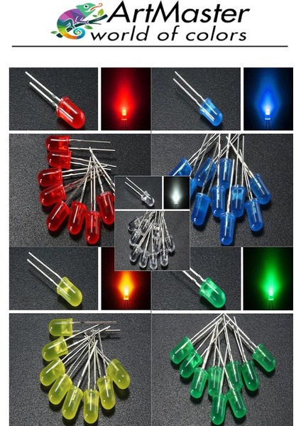 Mantar LED Lamba Diyot 30 Lu 1 Paket Karışık Renkli 4.8 mm LED Lamba Mini Mantar Elektronik Aydınlatma Ampulü indirimleri