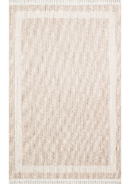 Cunda 05 Beıge Yumuşak Dokulu Hav Toz Vermeyen Bukle Dokuma Salon, Mutfak, Koridor Halısı