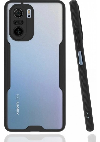 Ieg Xiaomi Poco F3 Kılıf Platin Silikon - Siyah