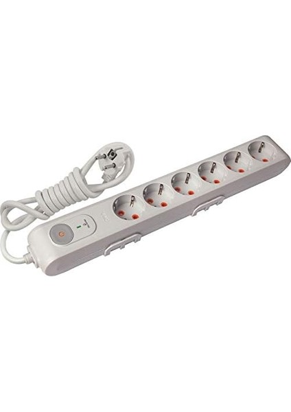 Akım ve Çocuk Korumalı Topraklı 6'lı ( ) Kablolu Priz fiyatları