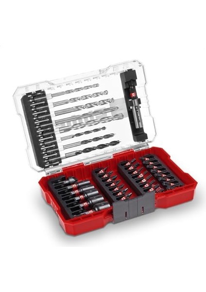 M- 39-Parça Darbeye Dayanıklı Set (25 mm Uçlar, Metal Matkap, Ahşap, Taş, 60 mm Tutucu, Lokma Anahtar, Havşa Ucu, Saklama Kutusu Dahil) - 49108759 modelleri