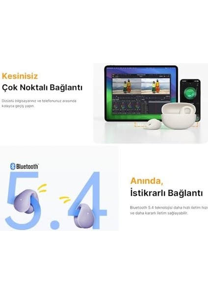 Qcy C10 Crossky Bluetooth Kulaklık - Çift Mikrofon - Çift Cihaz Bağlantısı - Kristal Ses Netlik - Ipx4 modelleri