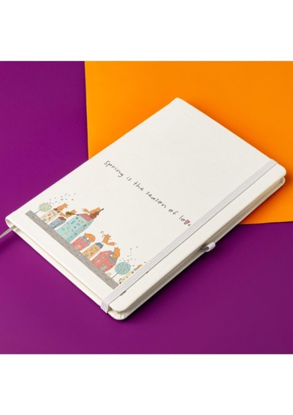 Aşk Başkadır Çizgili Not Defteri 13 cm x 21 cm 100 Yaprak