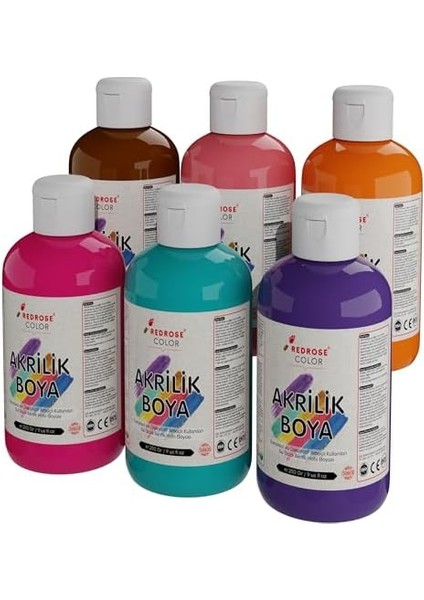 Rose Tamamlayıcı Renkler Akrilik 6'lı Set 6X250 gr fiyatları