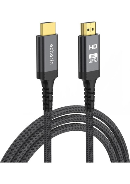 (1 Metre) HDMI 2.1 Kablo 8k 60Hz 4K 120Hz 48GBIT/S Yüksek Hızlı, HDMI Kablo Tv/ps5/ps4/ Xbox Series X/monitör ile Uyumlu