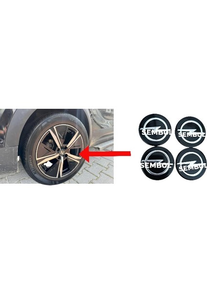 Opel Jant Göbeği 55/52 52 mm Yuva 4lü Set (Yuva iç çapı 5.2 santim olmalı)