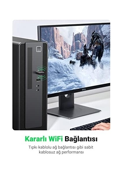2.4 ve 5 Ghz Dual Band USB Wi-Fi Alıcı Ağ Adaptörü modelleri