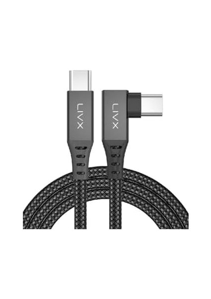 Long Type C To Type C 5 Metre 60W Hızlı Şarj Veri Aktarımı 90° Oyuncu Şarj Kablosu Oyn-05 modelleri