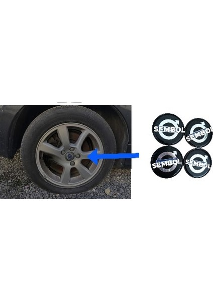 Volvo Jant Göbeği 58/55 55 mm Yuva 4lü Set (YUVA İÇ ÇAPI 5.5 SANTİMSE UYUMLUDUR)