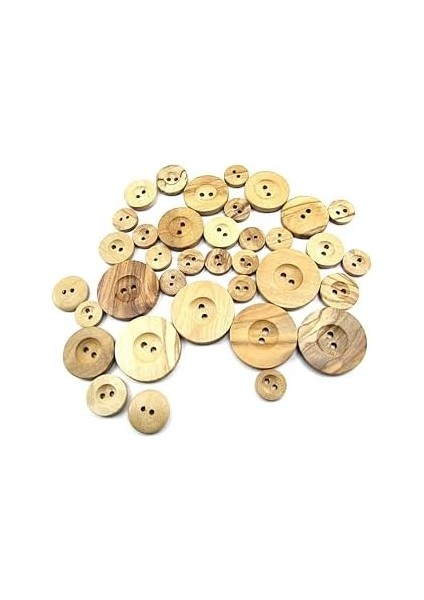 Düğme,ahşap, 2 Delik Yazı Model, Ahşap, Zeytin AĞACI,100 Adet 25MM-40L Düğme fiyatları