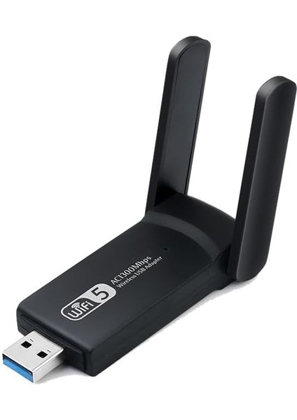 BN43 USB Wifi Kablosuz Ağ Adaptörü 1300MBPS Windows Macos Linux