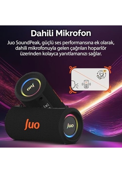 Juo Soundpeak 60W Rgb Bluetooth Hoparlör Kablosuz Taşınabilir Speaker fiyatları