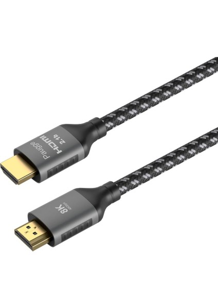 Ultra Sertifikalı Hdmı® 2.1b Kablo - (2.1b/2.1/2.0b/2.0/1.4) 10K, 8k 60Hz, 4K 240Hz 165Hz 144Hz 120Hz 60Hz, Earc, Hdcp2.3, Hdr, D-Hdr, Dolby Vision, Dolby Atmos (2m)