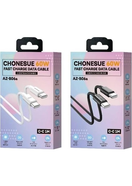 Pdateknoloji 60W Hızlı Şarj ve Data Kablosu Siyah AZ-06AS fiyatları