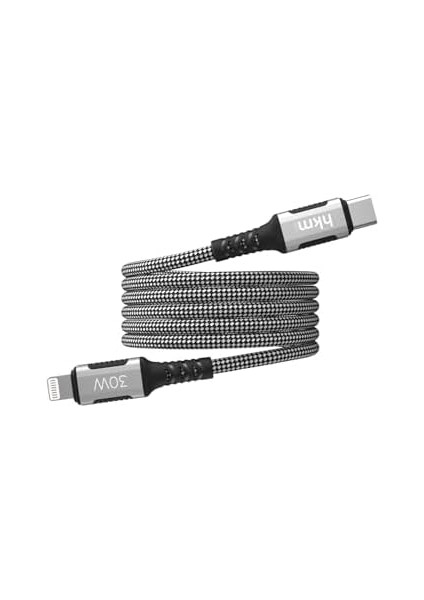 Hkm Tech Dynamıc 30W Hızlı Şarj, Mıknatıslı, Type-C To Lightning Şarj ve Data Aktarım Kablosu, 1 Metre, Siyah fiyatları