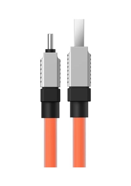 Coolplay Serisi Hızlı Şarj Kablosu USB To Type-C 100W, 1m, Turuncu modelleri