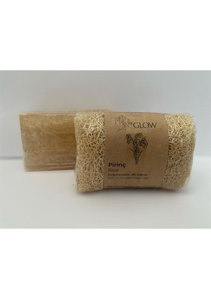 Miglow Doğal Kabak Lifli Pirinç Özlü Sabun, Cilt Tonu Eşitleyici ve Beyazlatıcı Etkili, Masaj Özellikli, 120GR fiyatları