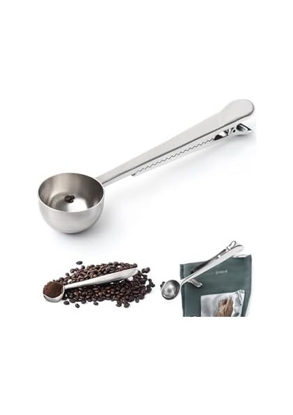 Mandallı Kahve Ölçü Kaşığı Paslanmaz Çelik Çok Fonksiyonlu Renkli Tasarım Kahve ve Çay Için Pratik Ölçüm Kaşığı modelleri