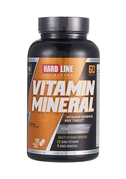 Hardline Nutrition Vitamin Mineral, 120 Tablet 1 Paket (1 x 1 Adet) fiyatları