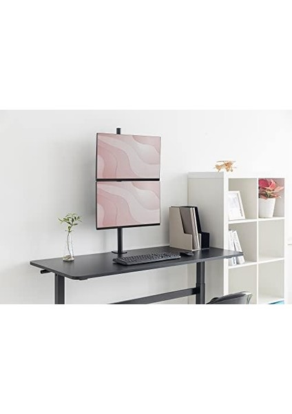 Evrensel Çift Monitör Tutucu, Dikey Maks. Vesa 100 x 100, Siyah, (DA90438) modelleri