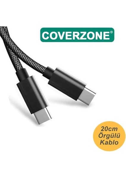 20CM Type-C To Type-C Kablo 60W 20V 3A Şarj Kablo USB C Örgü Pd Şarj Kablosu Tip C To Tip C FT-UCA100S fiyatları